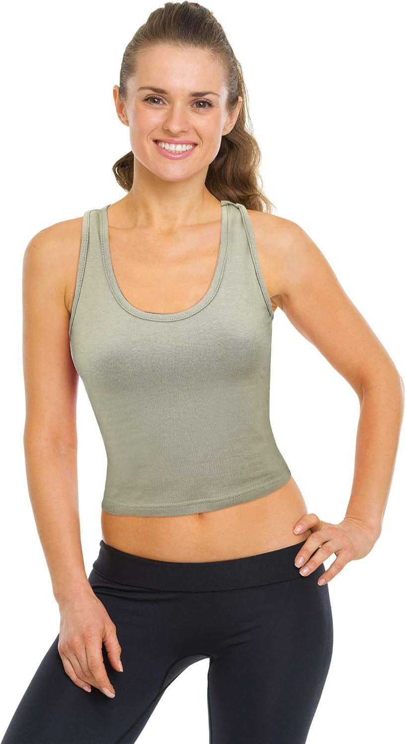 6-Pack Racerback Sports Crop Tanks