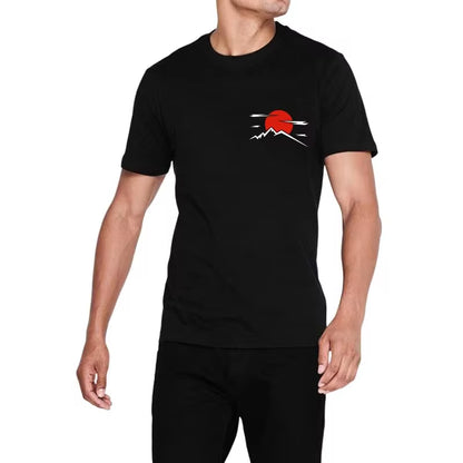 Japanese JDM GTR racing tee with back print, oversized 100% cotton fit, streetwear style for men.