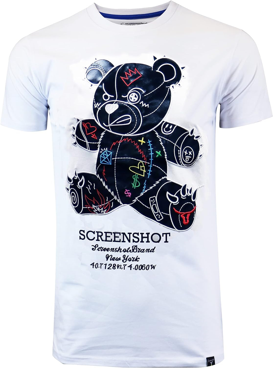 Men’s hipster hip-hop premium urban streetwear t-shirt with trendy animation design.