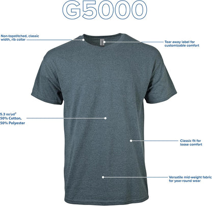 Adult Heavy Cotton T-Shirt, Style G5000, Multipack