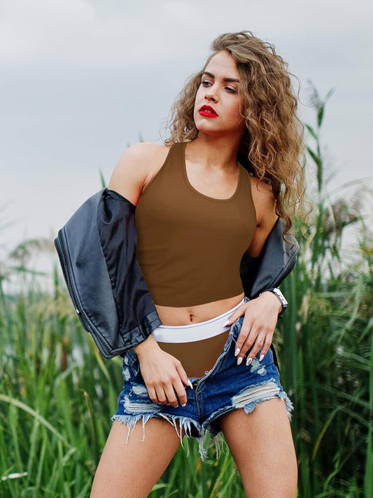 6-Pack Racerback Sports Crop Tanks