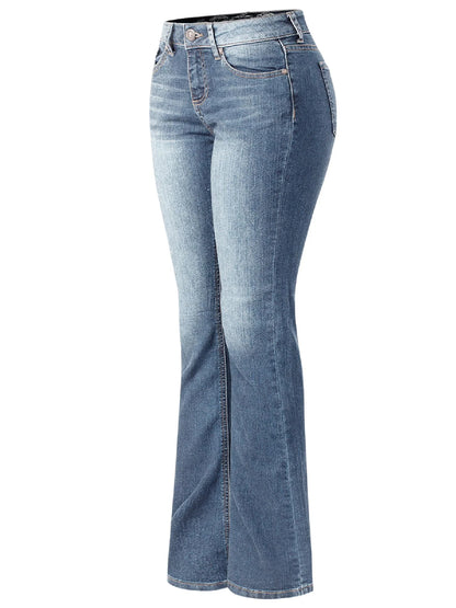 Women'S Sexy Stylish Flare Bell Bottom Slim Bootcut Jean