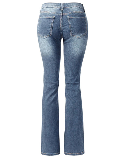 Women'S Sexy Stylish Flare Bell Bottom Slim Bootcut Jean