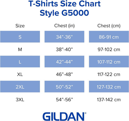 Adult Heavy Cotton T-Shirt, Style G5000, Multipack