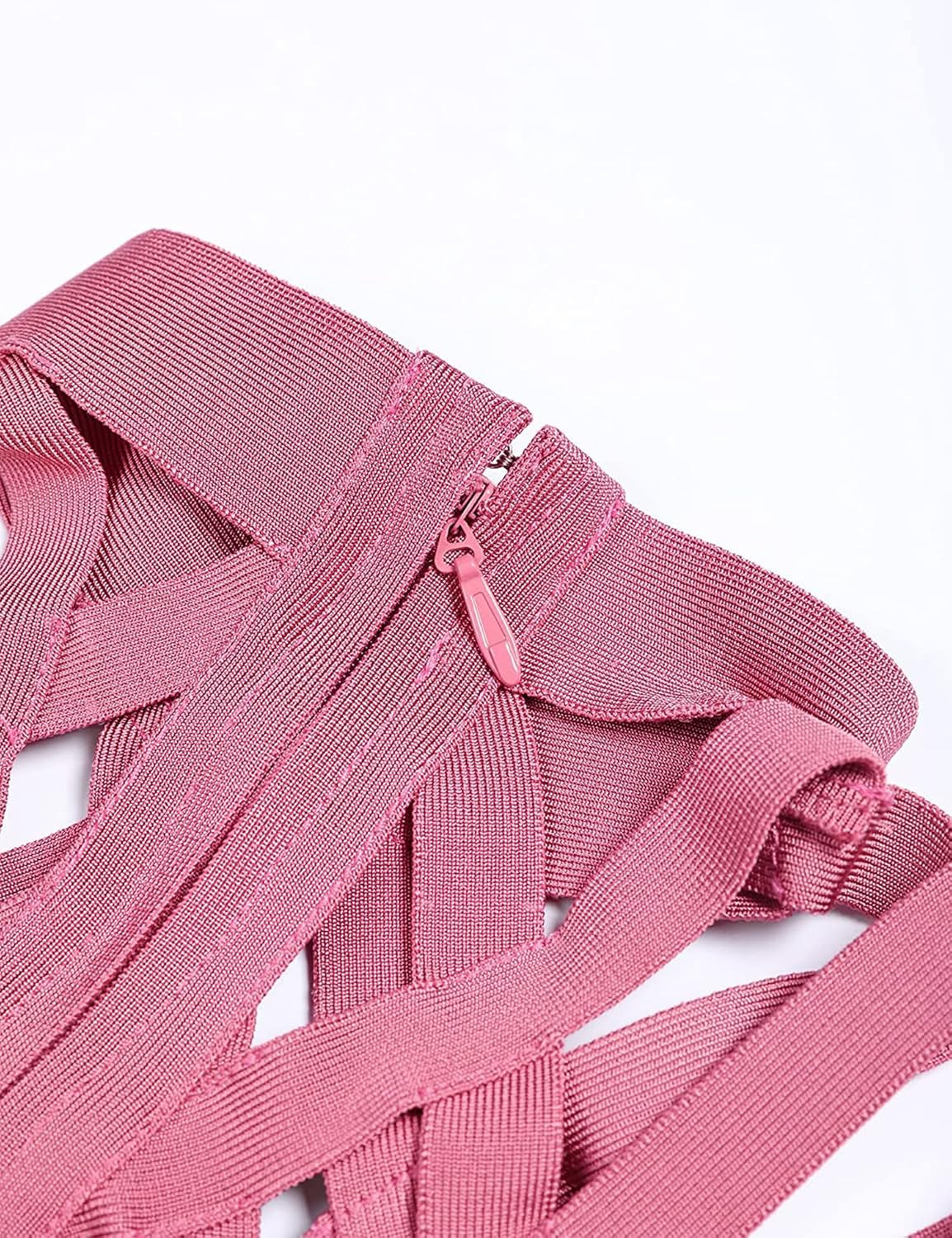 Cutout High-Neck Party Mini Dress